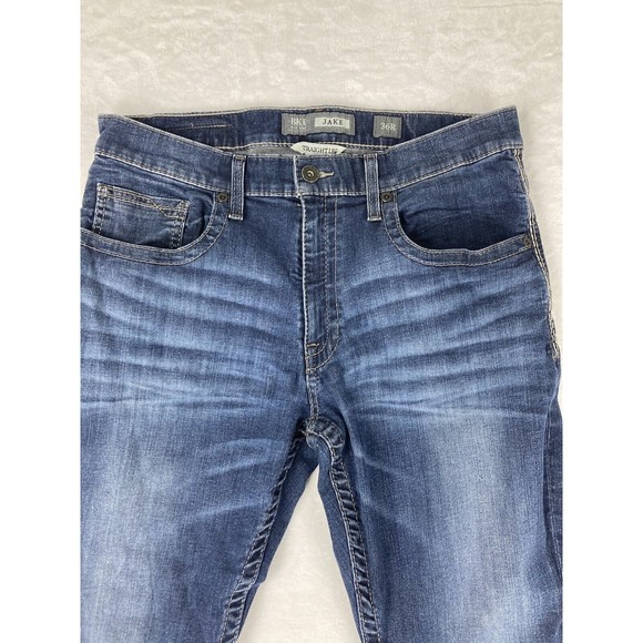 BKE Jake Straight Leg Womens High Rise Jeans Size 36R - Picture 2 of 16